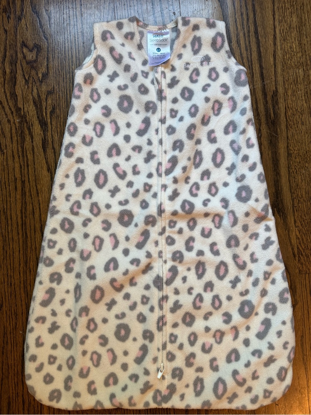 Halo Pink Leopard Print Baby Sleep Sack